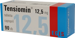 TENSIOMIN 12,5 mg tabletta (30x) adatlap