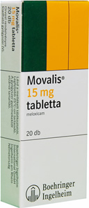 Movalis 15 mg tabletta, Movalis ízületi fájdalomcsillapító tablettákhoz