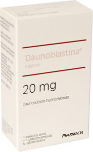 DAUNOBLASTINA 20 MG POR S OLDSZER OLDATOS INJEKCIHOZ