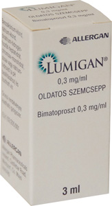 LUMIGAN 0,3 MG/ML OLDATOS SZEMCSEPP