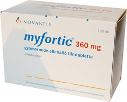 MYFORTIC 360 MG GYOMORNEDV-ELLENLL TABLETTA