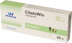 CITALOPRAM-ZENTIVA 20 MG FILMTABLETTA