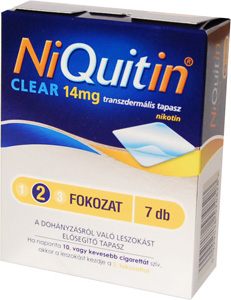 NIQUITIN CLEAR 14 MG TRANSZDERMLIS TAPASZ