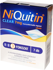 NIQUITIN CLEAR 7 MG TRANSZDERMLIS TAPASZ
