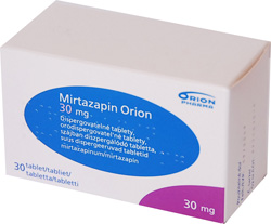 MIRTAZAPIN ORION 30 MG SZJBAN DISZPERGLD TABLETTA