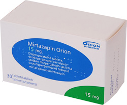 MIRTAZAPIN ORION 15 MG SZJBAN DISZPERGLD TABLETTA