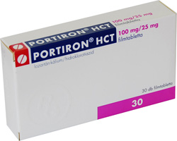 PORTIRON HCT 100 MG/25 MG FILMTABLETTA