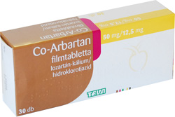CO-ARBARTAN 50 MG/12,5 MG FILMTABLETTA