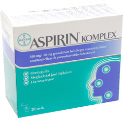 ASPIRIN KOMPLEX 500 MG/30 MG GRANULTUM