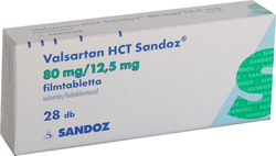 VALSARTAN HCT SANDOZ 80 MG/12,5 MG FILMTABLETTA