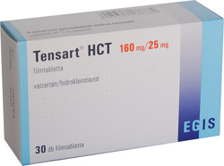 TENSART HCT 160 MG/25 MG FILMTABLETTA