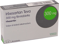 IRBESARTAN TEVA 300 MG FILMTABLETTA