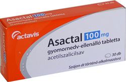ASACTAL 100 MG GYOMORNEDV-ELLENLL TABLETTA