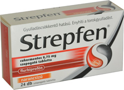 STREPFEN CUKORMENTES 8,75 MG SZOPOGAT TABLETTA