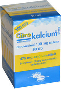 CITROKALCIUM 100 MG TABLETTA