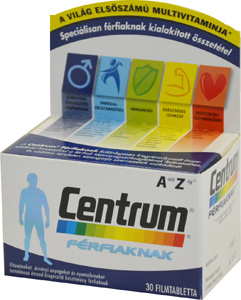 CENTRUM MAN/ FRFIAKNAK A-TL Z-IG FILMTABLETTA