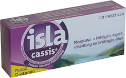ISLA-CASSIS PLUS C-VITAMIN SZOPOGAT TABLETTA