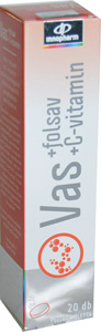 VITAPLUS VAS FOLSAV C-VITAMIN PEZSGTABL. MEGGY