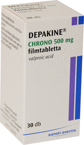 DEPAKINE CHRONO 500 MG RETARD FILMTABLETTA