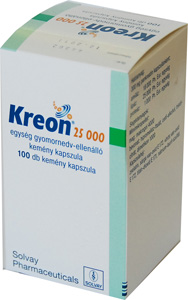 KREON 25.000 EGYSG GYOMORNEDV-ELLENLL KEMNY KAPSZULA