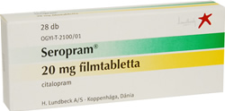 SEROPRAM 20 MG FILMTABLETTA