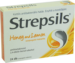 STREPSILS HONEY AND LEMON SZOPOGAT TABLETTA