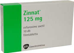 ZINNAT 125 MG FILMTABLETTA