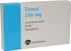 ZINNAT 250 MG FILMTABLETTA