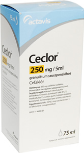CECLOR 250 MG/5 ML GRANULTUM BELSLEGES SZUSZPENZIHOZ