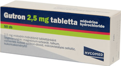 GUTRON 2,5 MG TABLETTA