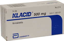 KLACID 500 MG FILMTABLETTA