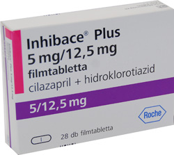 INHIBACE PLUS 5 MG/12,5 MG FILMTABLETTA