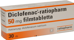 DICLOFENAC-RATIOPHARM 50 MG FILMTABLETTA