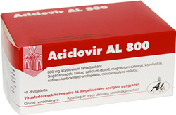 ACICLOVIR AL 800 MG TABLETTA