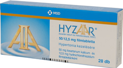 HYZAAR 50 MG/12,5 MG FILMTABLETTA