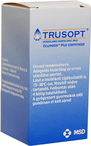 TRUSOPT 20 MG/ML OLDATOS SZEMCSEPP