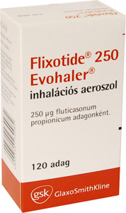 FLIXOTIDE EVOHALER 250 MIKROGRAMM/ADAG TLNYOMSOS INHALCIS SZUSZPENZI