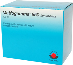 METFOGAMMA 850 MG FILMTABLETTA