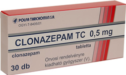 CLONAZEPAM TARCHOMIN 0,5 MG TABLETTA