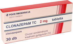 CLONAZEPAM TARCHOMIN 2 MG TABLETTA