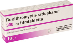 ROXITHROMYCIN-RATIOPHARM 300 MG FILMTABLETTA