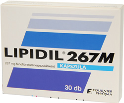 LIPIDIL 267 MG KEMNY KAPSZULA