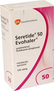 SERETIDE EVOHALER 25/50 MIKROGRAMM/ADAG TLNYOMSOS INHALCIS SZUSZPENZI