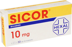 SICOR 10 MG FILMTABLETTA