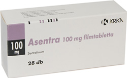 ASENTRA 100 MG FILMTABLETTA