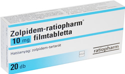 ZOLPIDEM-RATIOPHARM 10 MG FILMTABLETTA