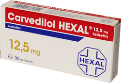 CARVEDILOL HEXAL 12,5 MG TABLETTA