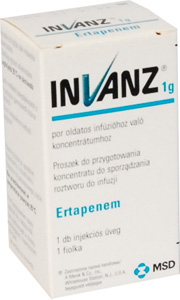 INVANZ 1 G POR OLDATOS INFÚZIÓHOZ VALÓ KONCENTRÁTUMHOZ