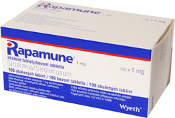 RAPAMUNE 1 MG BEVONT TABLETTA