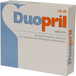 DUOPRIL 20 MG/12,5 MG TABLETTA